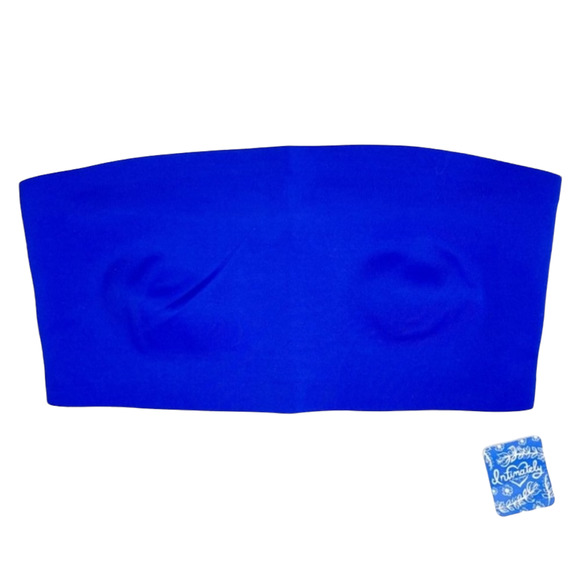 Free People Nina Neo Bandeau Blue Flame Large NWT - Picture 2 of 4